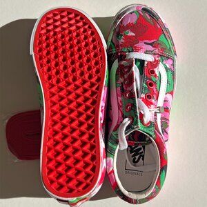 Kenzo Vans Floral Pink Green Sneaker Shoes Womens 5.5 Mens 4